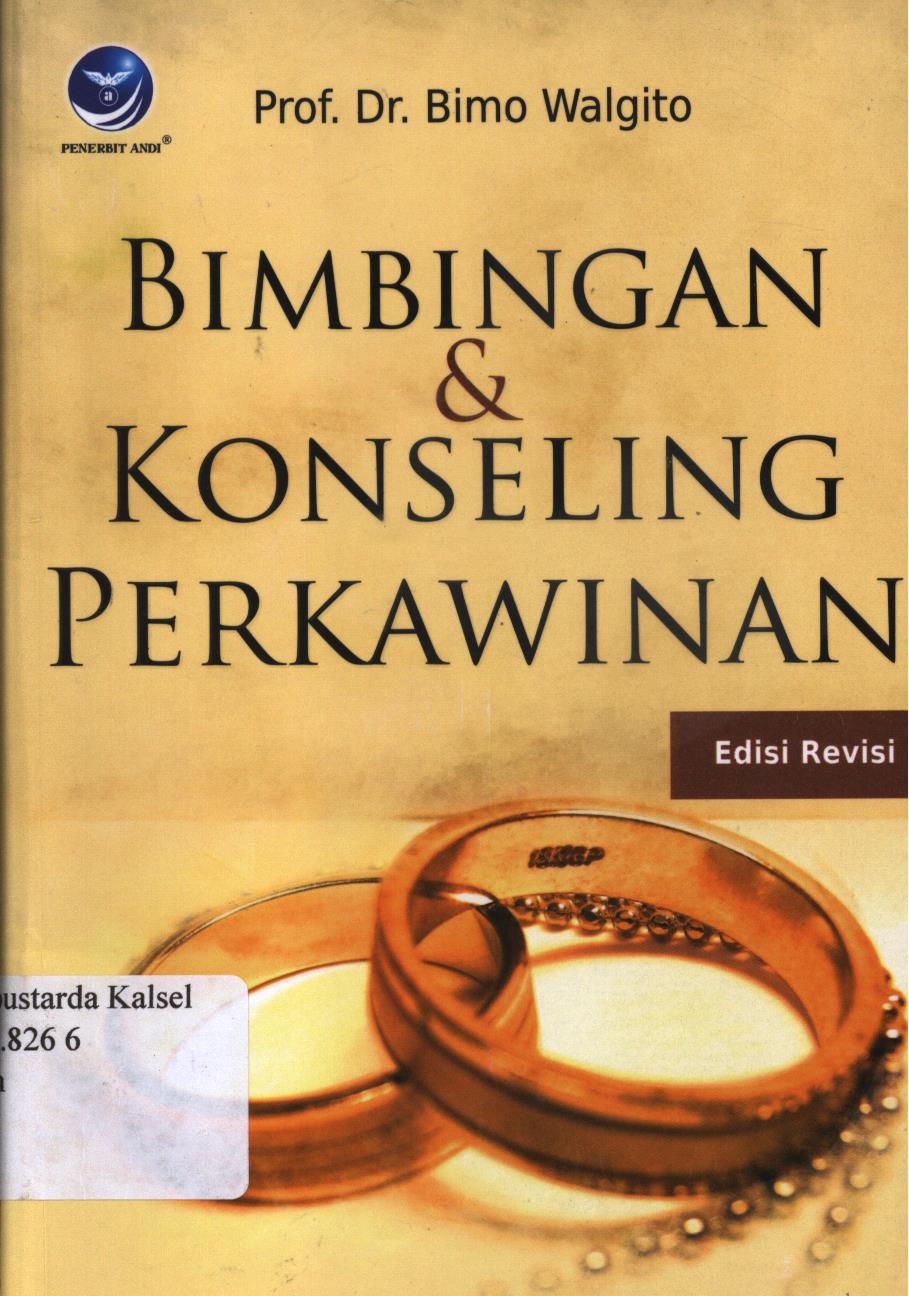 Cover Bimbingan dan konseling perkawinan / Bimo Walgito ; editor, Mutya