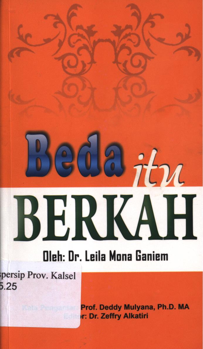 Cover Beda itu  berkah / Leila Mona Ganiem ; editor, Leila Mona Ganiem