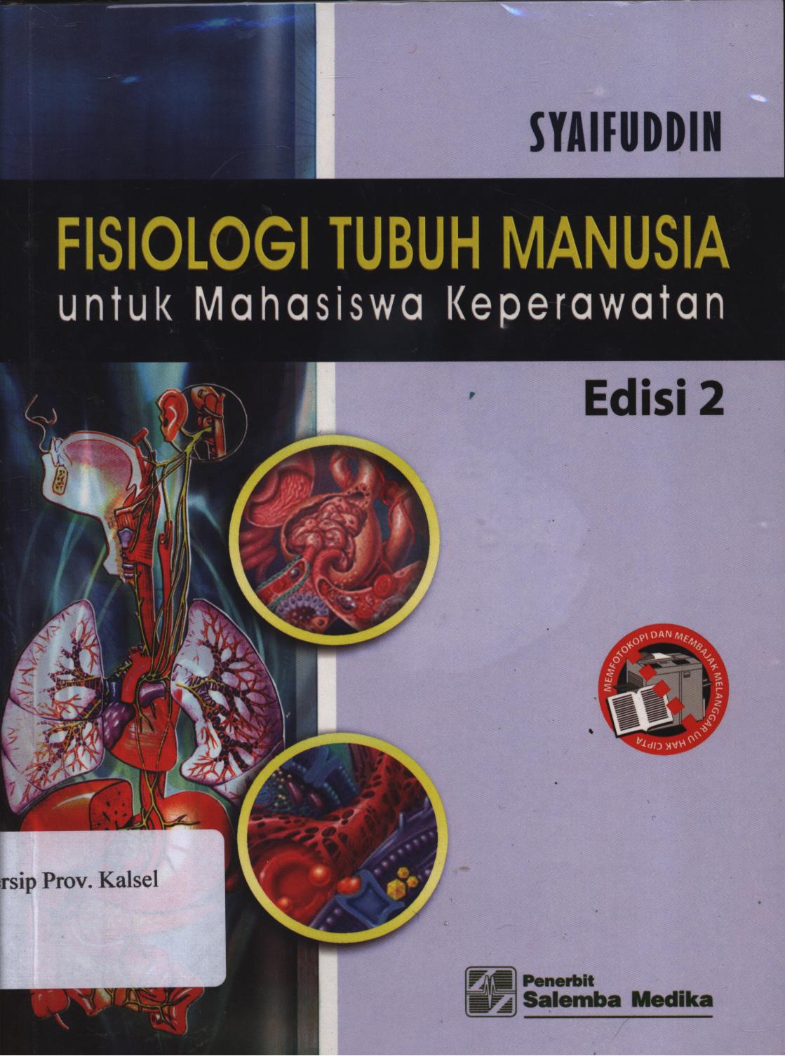 Cover Fisiologi Tubuh Manusia untuk Mahasiswa Keperawatan / Syaifuddin