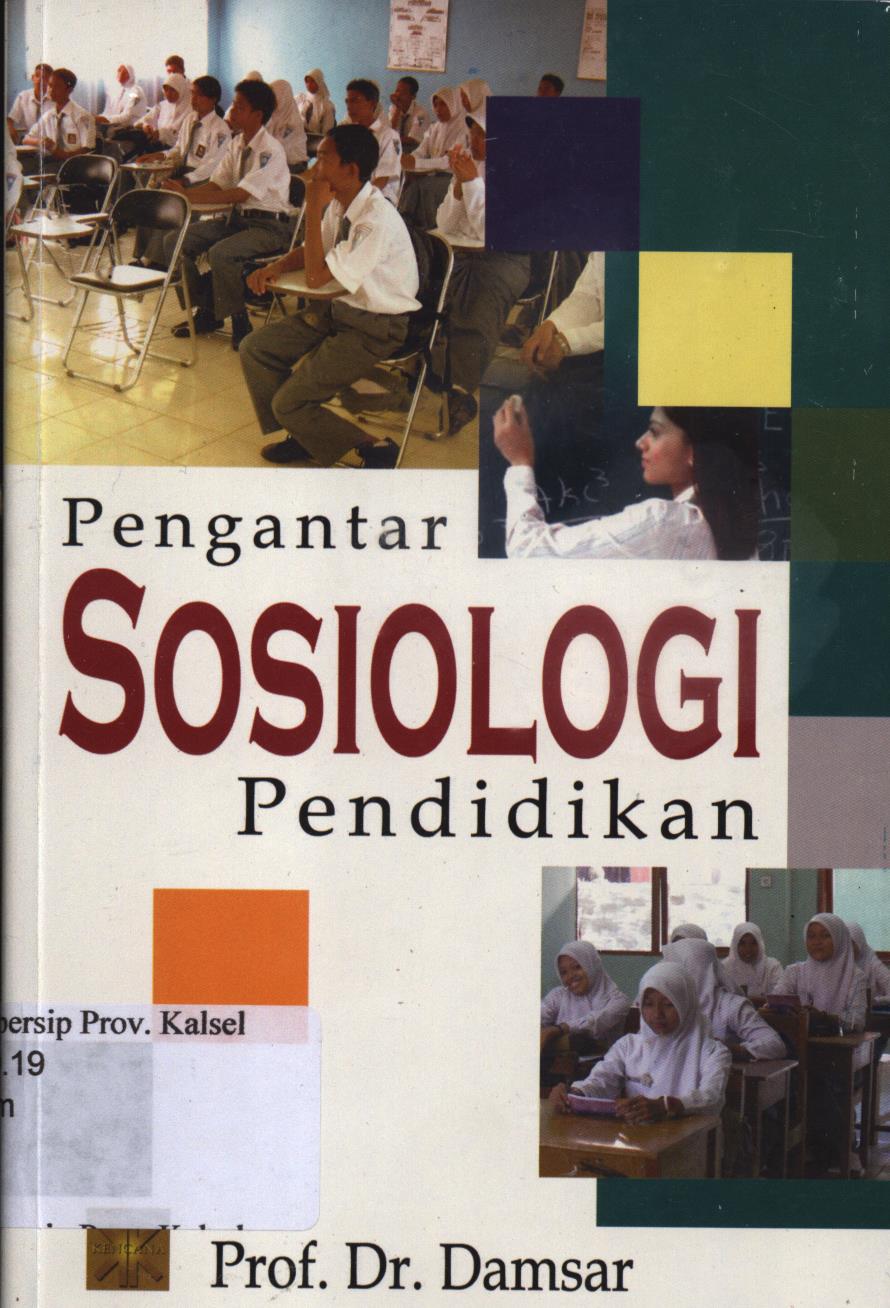 Cover Pengantar Sosiologi Pendidikan / Damsar