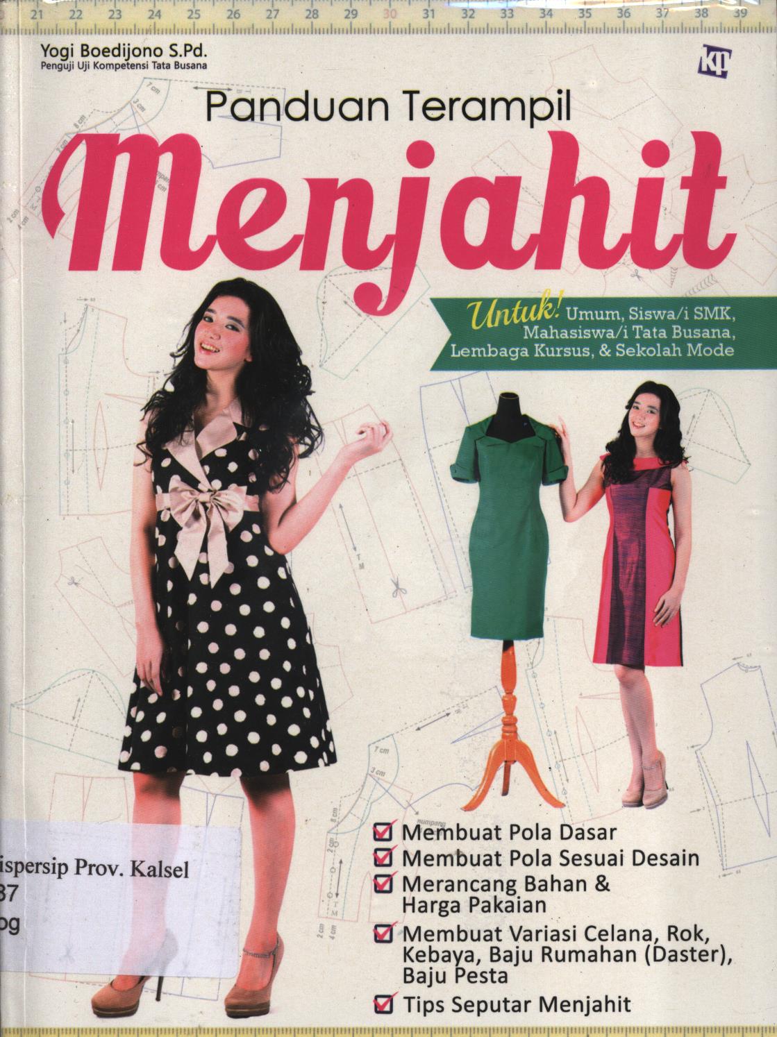 Cover Panduan terampil menjahit / Yogi Boedijono ; penyunting, Kawanita