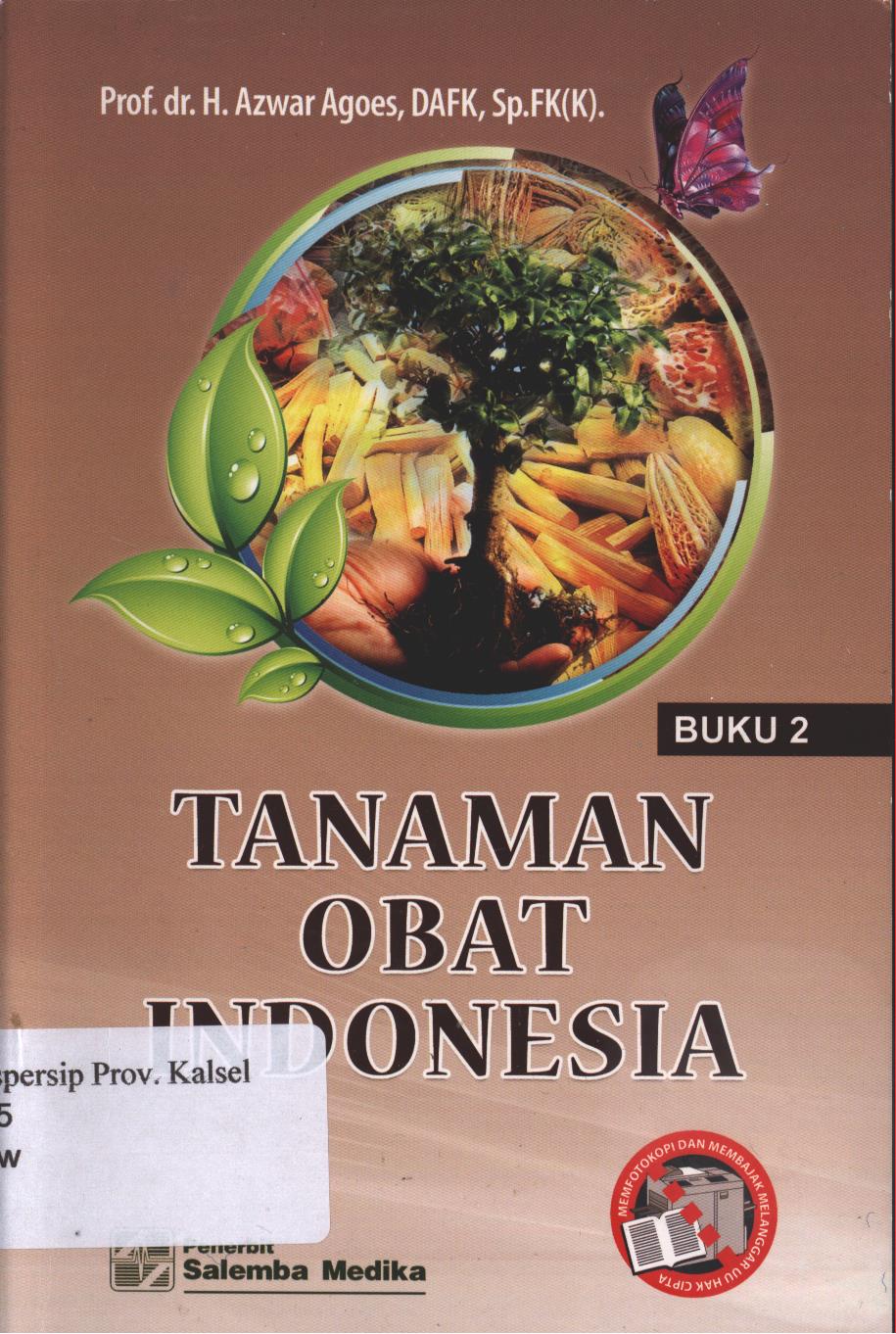 Cover Tanaman Obat Indonesia / Azwar Agoes