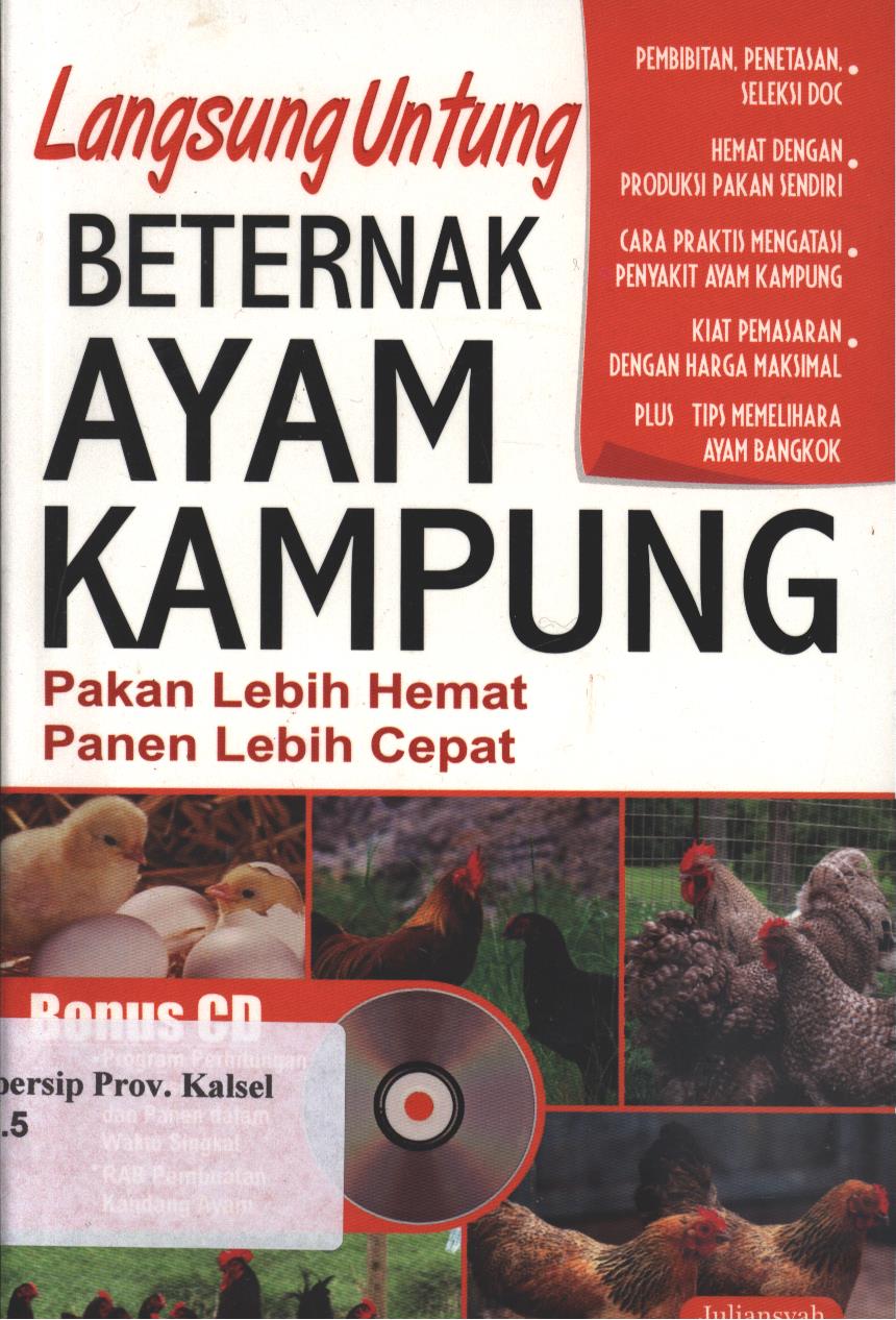 Cover Langsung Untung Beternak Ayam Kampung / Juliansyah ;Penyunting, Defrika