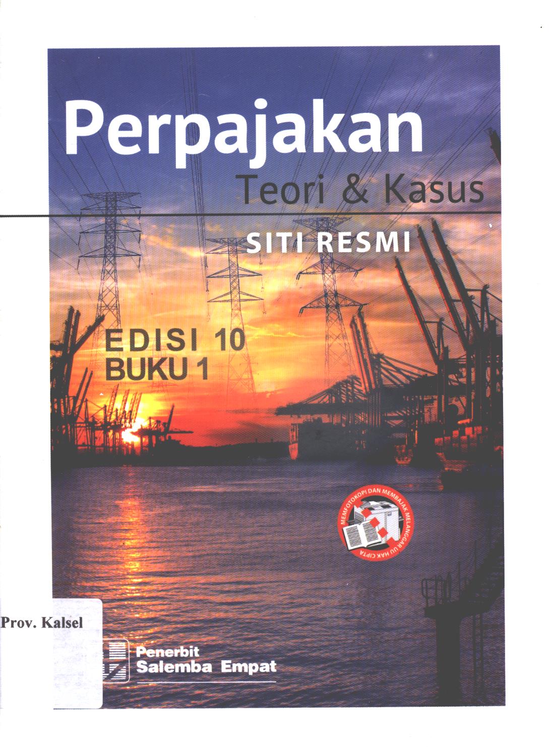 Cover Per pajakan :  teori dan kasus / Siti Resmi, editor, Atik Sustiwi