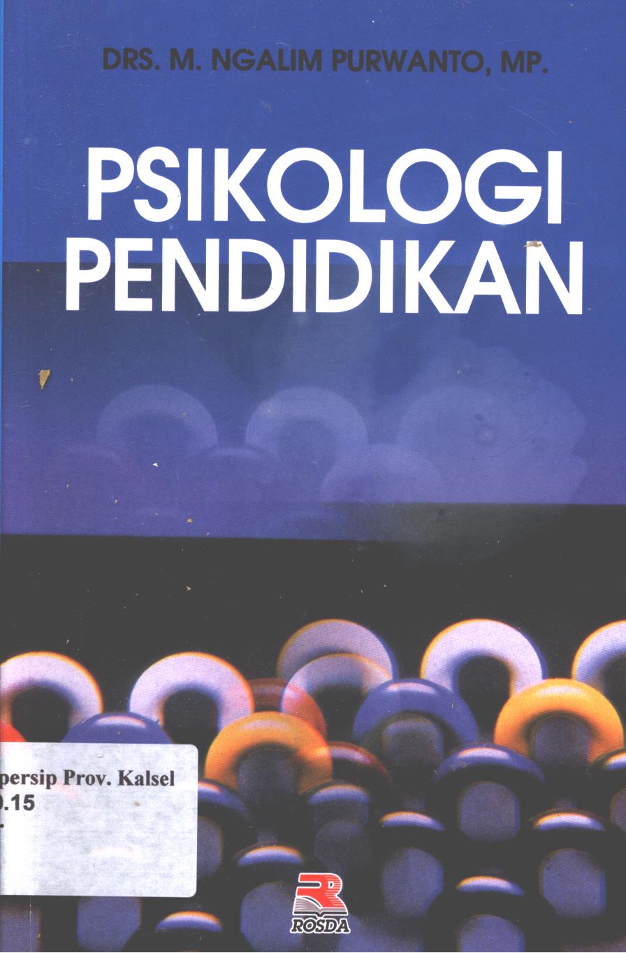 Cover Psikologi pendidikan / M. Ngalim Purwanto