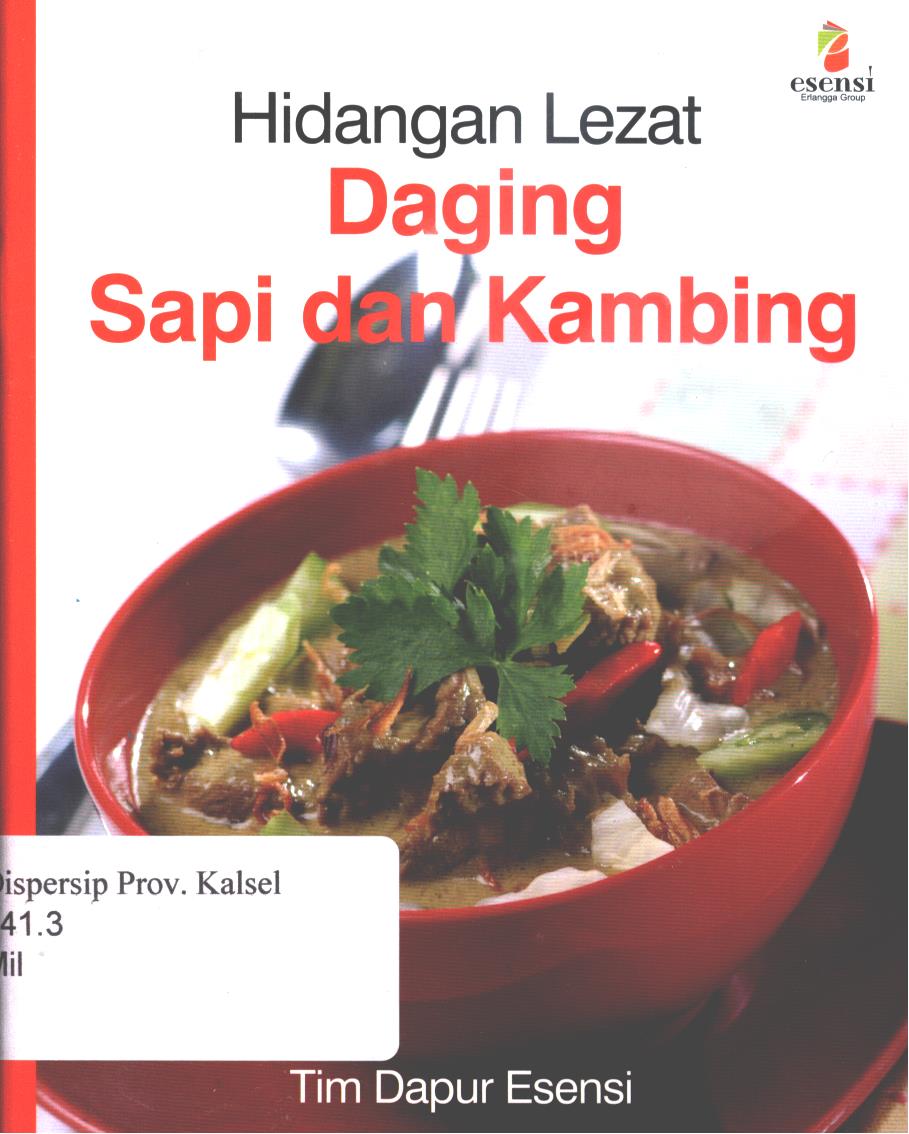 Cover Daging sapi dan kambing / Milly Indra Supit ; editor, Ratri Medya Septina Feny Christine