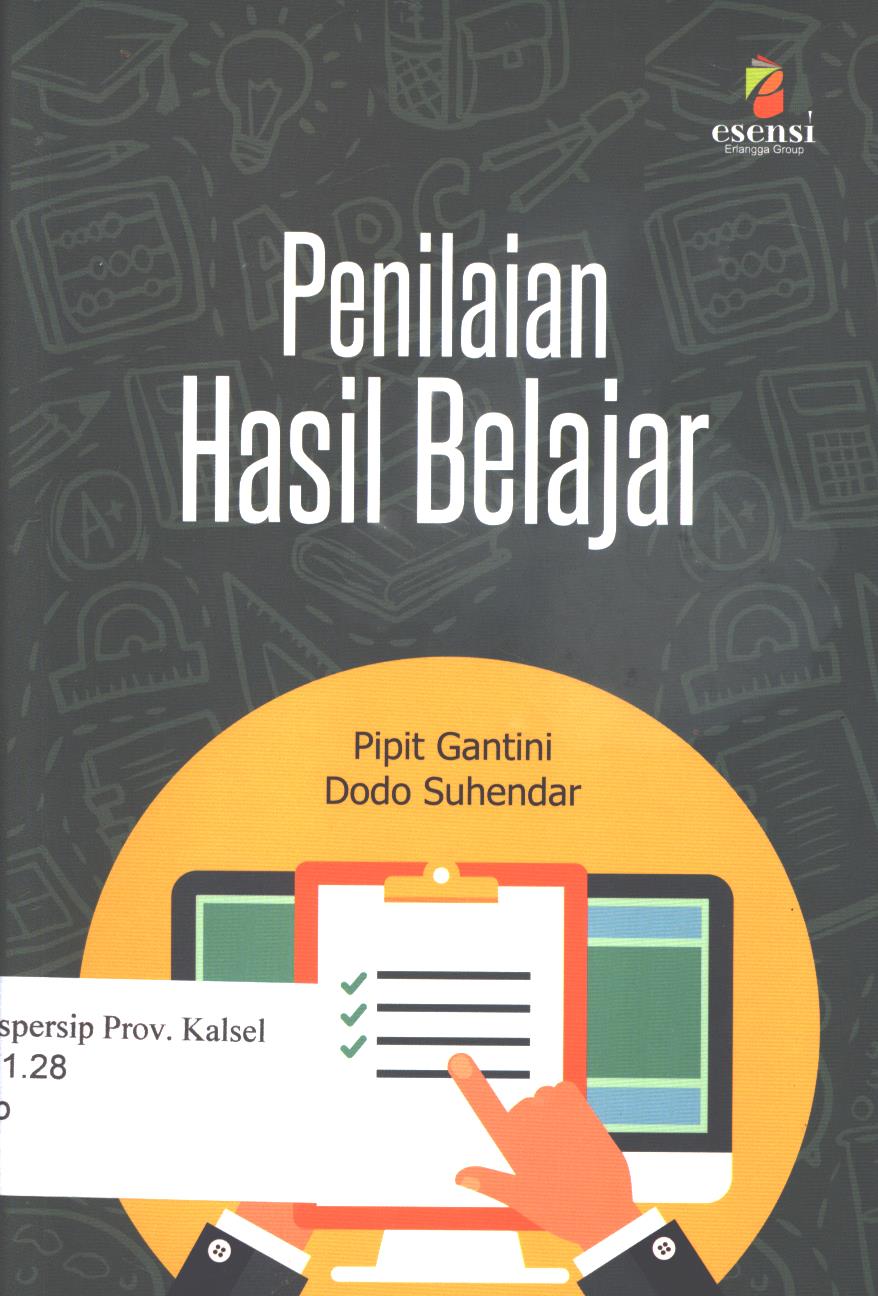 Cover Penilaian hasil belajar / Pipit Gantini dan Dodo Suhendar ; editor, Hanissa Emira