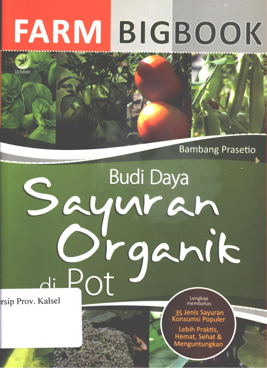 Cover Farm bigbook :  budi daya sayuran organik di pot / Bambang Prasetio ; editor, Fl. Sigit Suyantoro