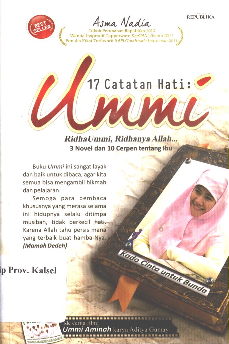 Cover 17 catatan hati ummi / Asma Nadia