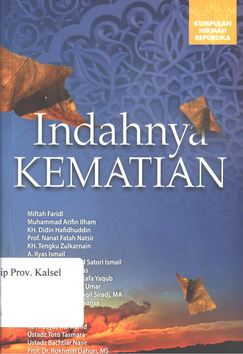 Cover Indahnya kematian