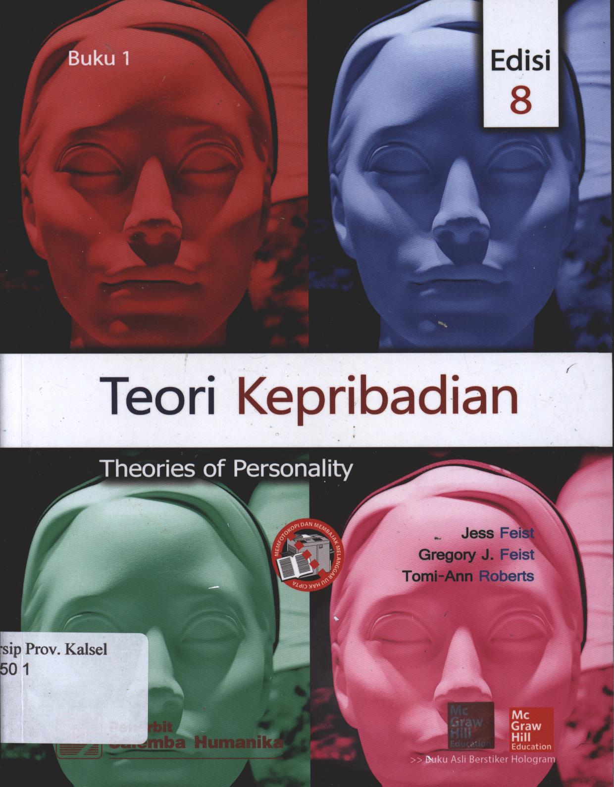 Cover Teori Kepribadian / Jess Feist ; Penerjemah, R.A Hadwitia Dewi Pertiwi