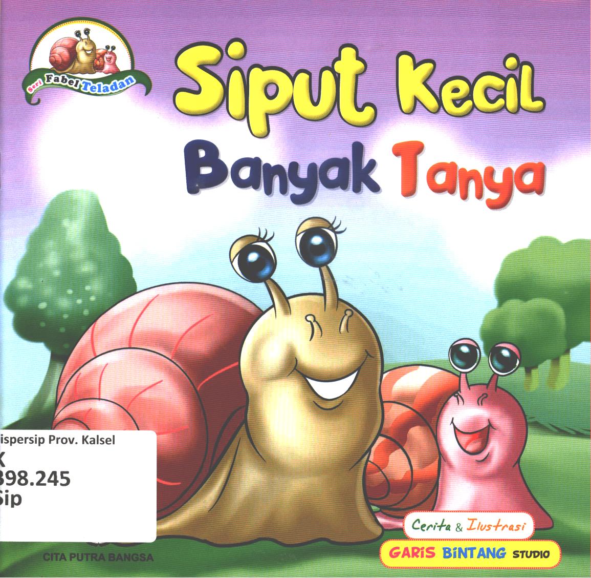 Cover Siput kecil banyak tanya