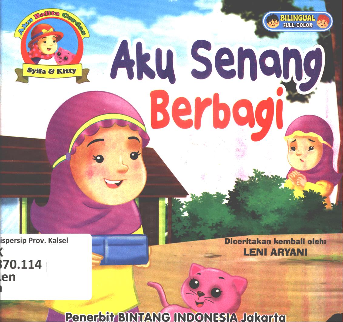 Cover Aku senang berbagi / Leni Aryani