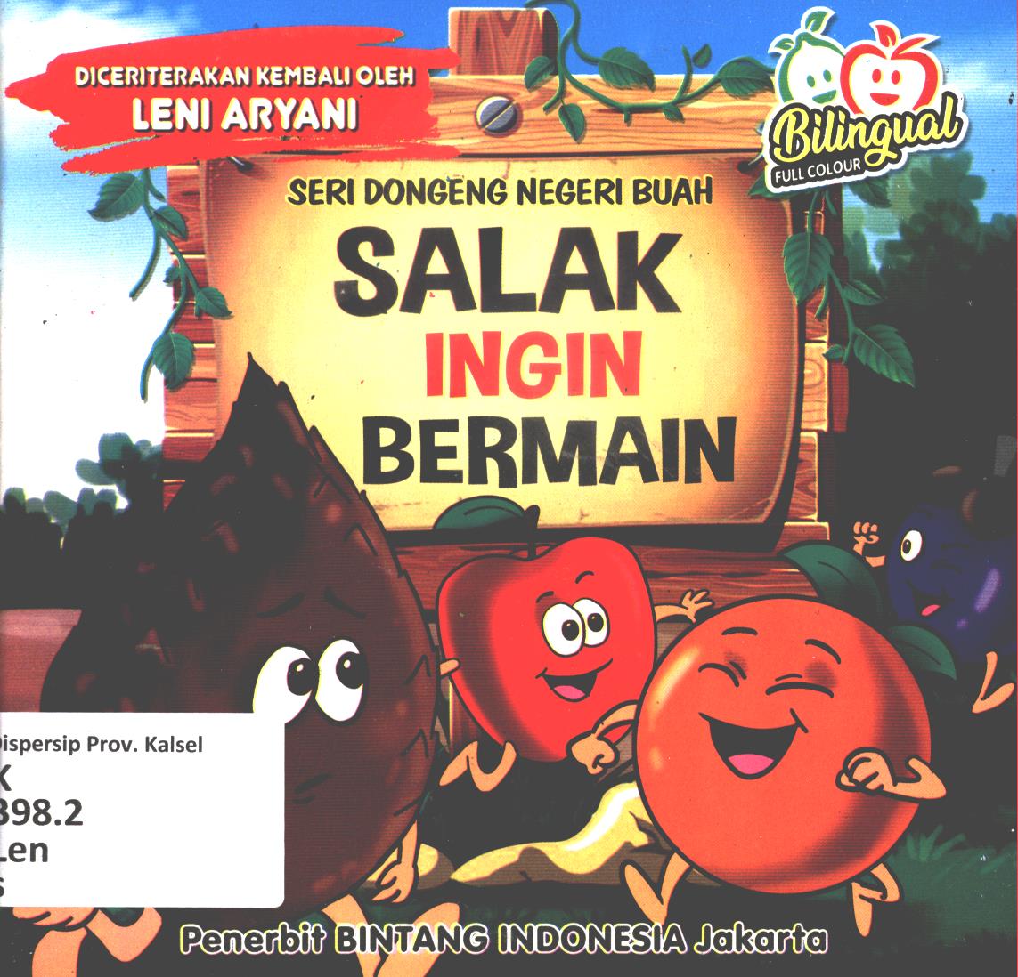 Cover Salak ingin bermain / Leni Aryani