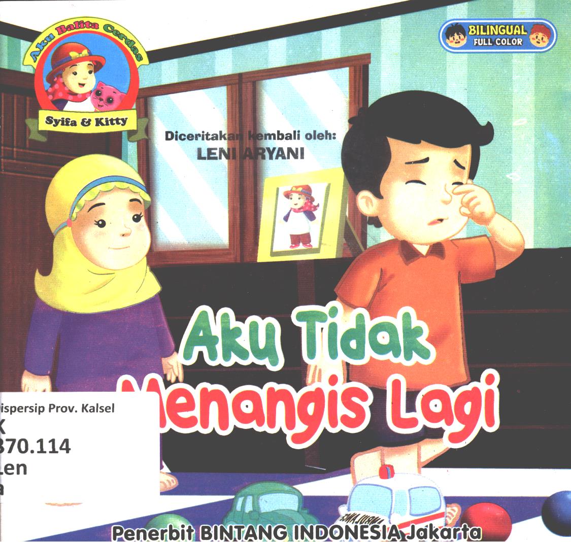 Cover Aku tidak menangis lagi / Leni Aryani