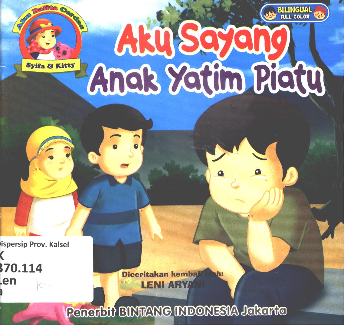 Cover Aku sayang anak yatim piatu / Leni Aryani