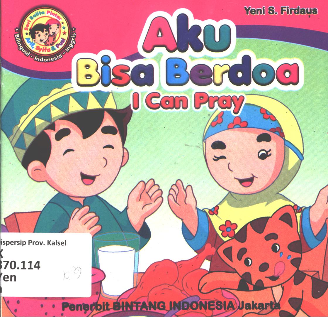 Cover Aku bisa berdoa :  I can pray / Yeni S. Firdaus
