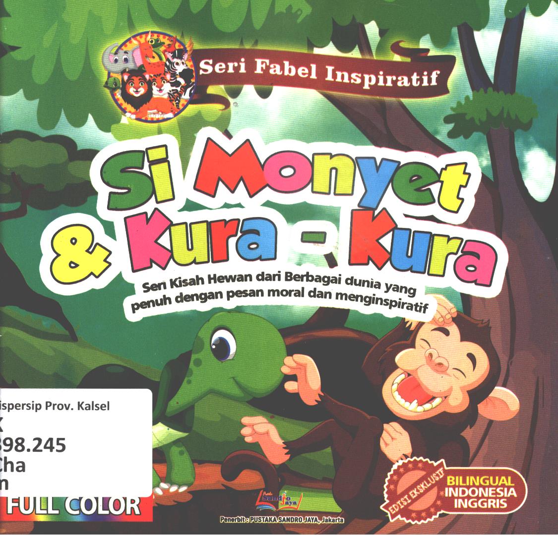 Cover Monyet dan kura-kura / Chandra Imam Dausyah ; editor, Agung Raditya