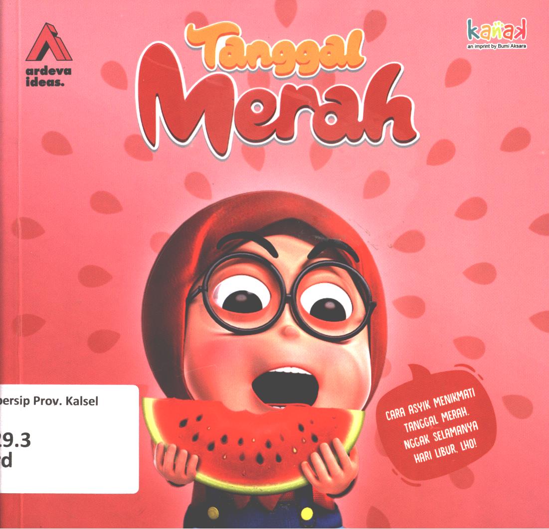 Cover Tanggal merah / Ardeva Ideas ; editor, Imran Laha, Regina Nopia Helnaz