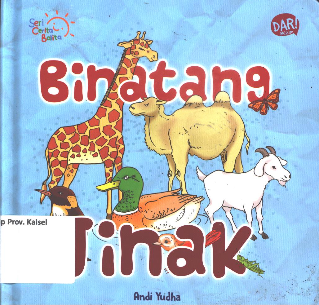 Cover Binatang jinak / Andi Yudha ; editor, Erika Medinah