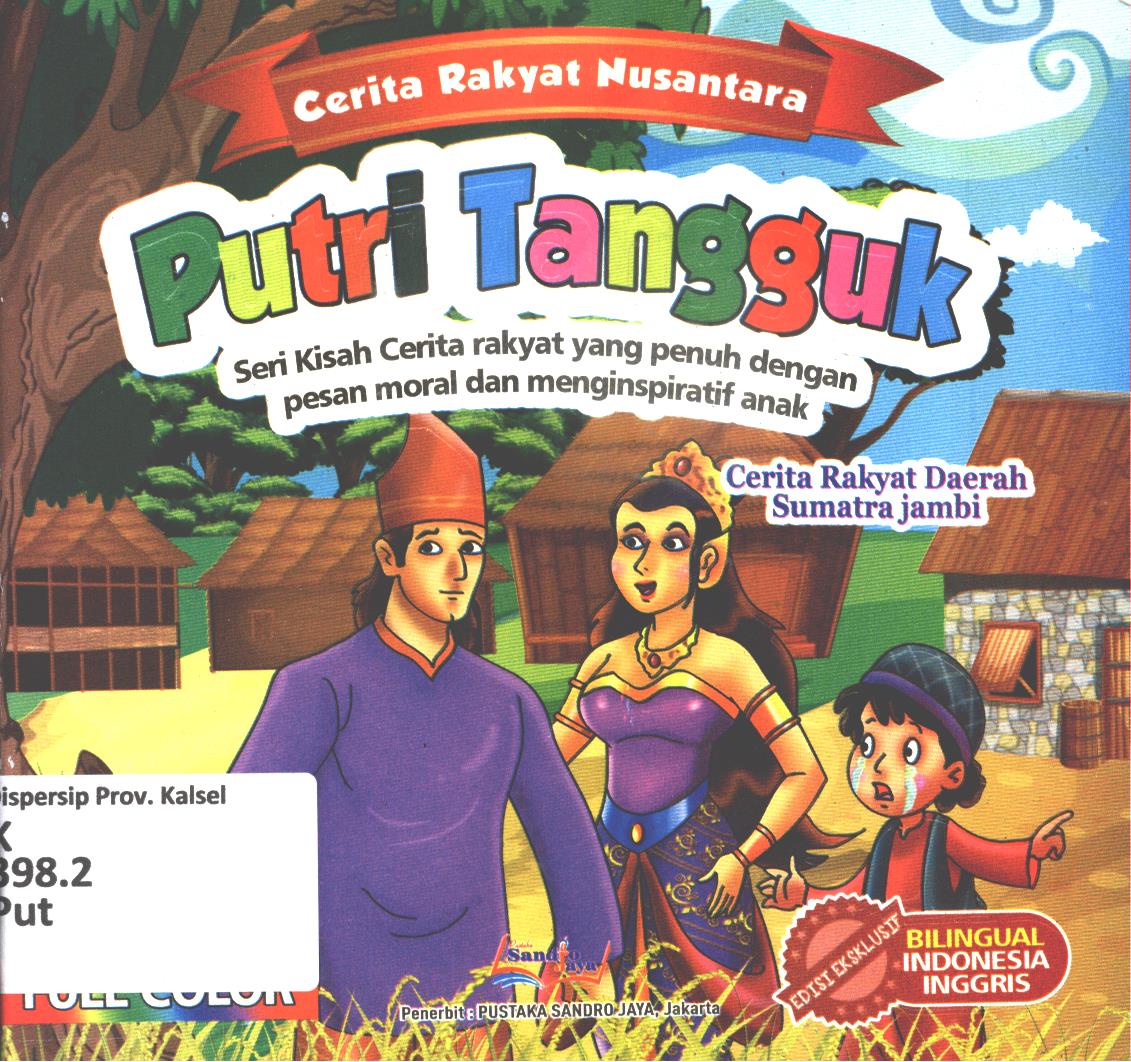 Cover Putri Tangguk cerita rakyat Jambi