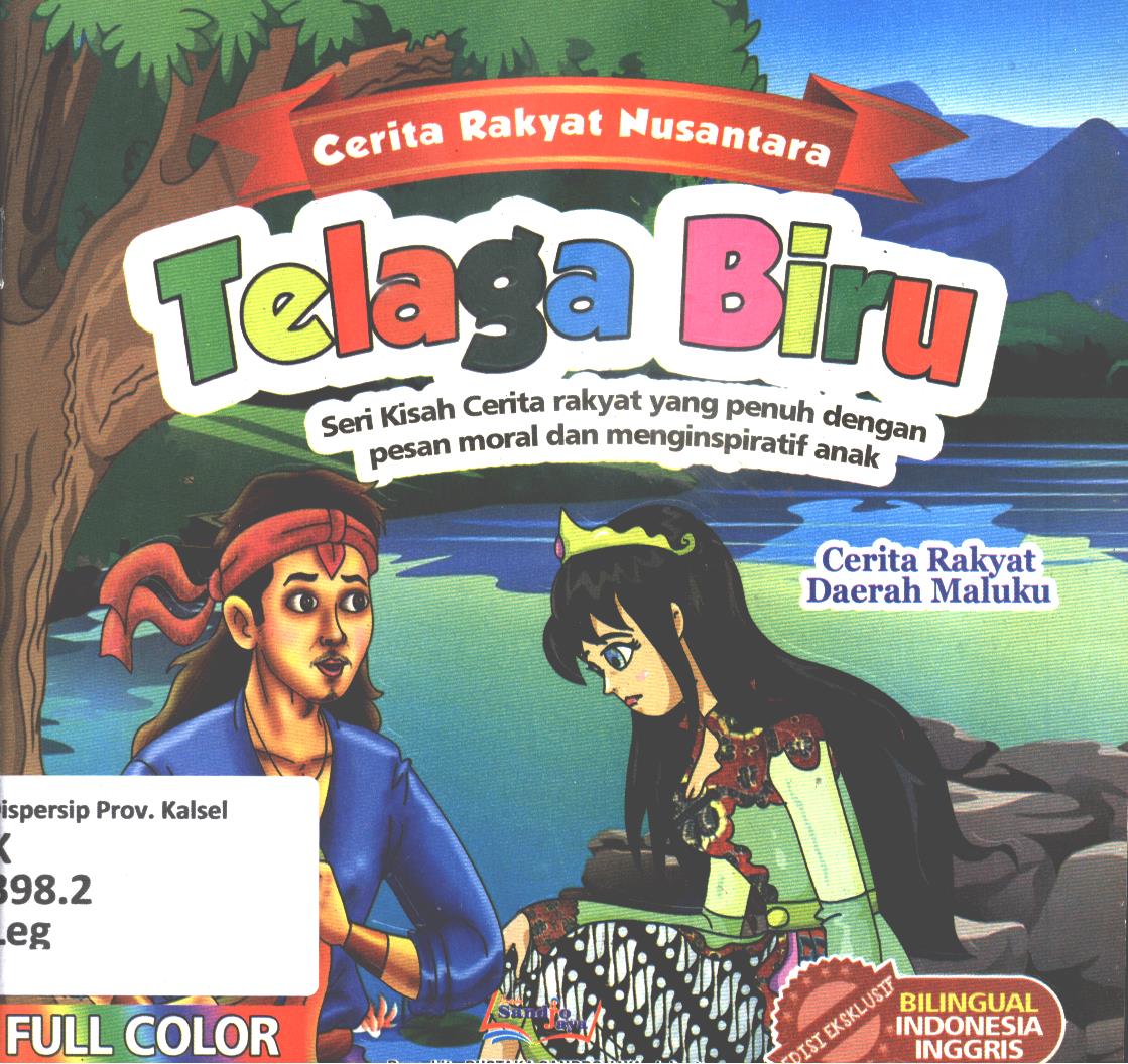Cover LegendaTelaga biru cerita rakyat Maluku