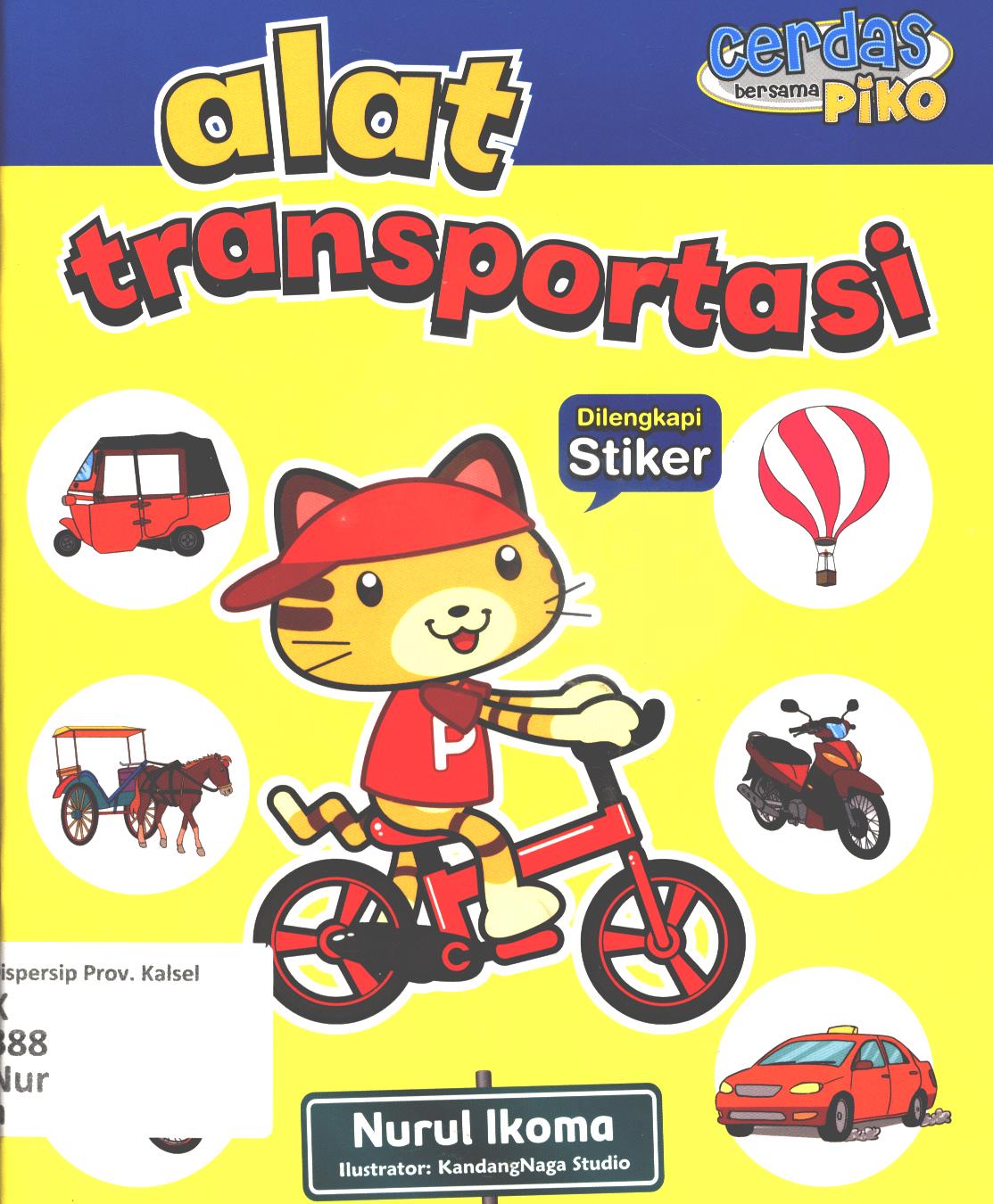 Cover Alat transportasi / Nurul Ikoma ; editor, Yenni Saputri