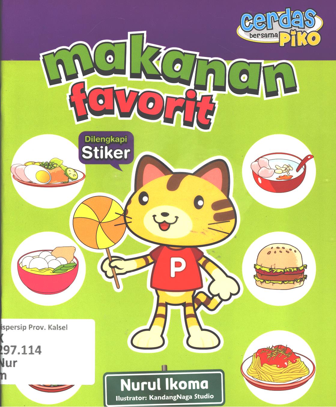 Cover Makanan favorit / Nurul Ikoma ; editor, Yenni Saputri