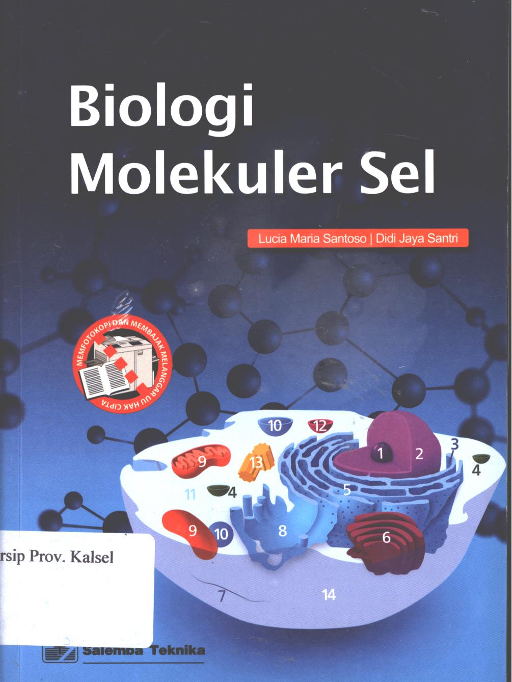 Cover Biologi Molekuler sel / Lucia Maria Santoso, Didi Jaya Santri