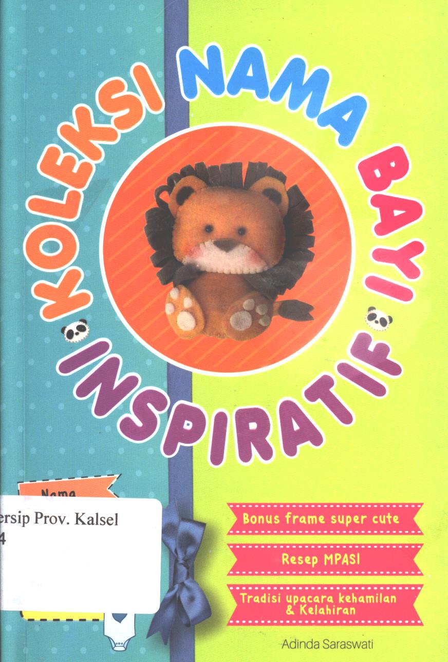 Cover Koleksi Nama Bayi Inspiratif / Adinda Saraswati