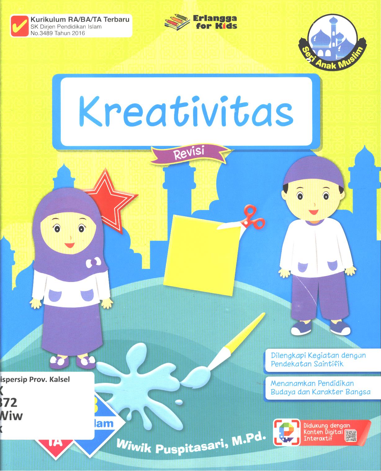 Cover Kreativitas usia 5-6 tahun / Wiwik Puspitasari ; editor, Riony Anastasya, Hiko Herlina, Nokky Panji W.