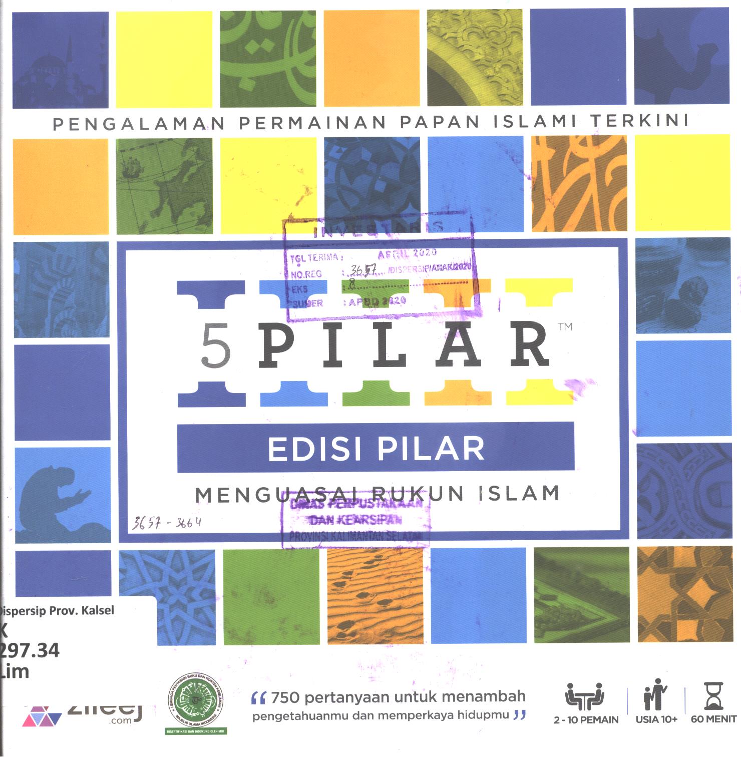 Cover 5 pilar edisi sirah :  Belajar pelajaran dari Nabi (750 pertanyaan untuk menambah pengetahuanmu dan memperkaya hidupmu)