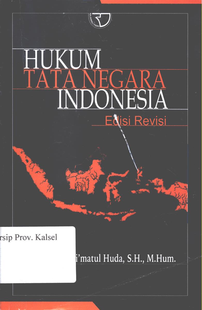 Cover Hukum tata negara Indonesia Edisi Revisi / Ni'matul Huda