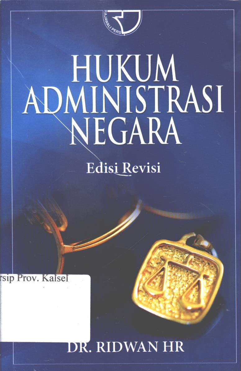 Cover Hukum Administrasi Negara / Ridwan HR