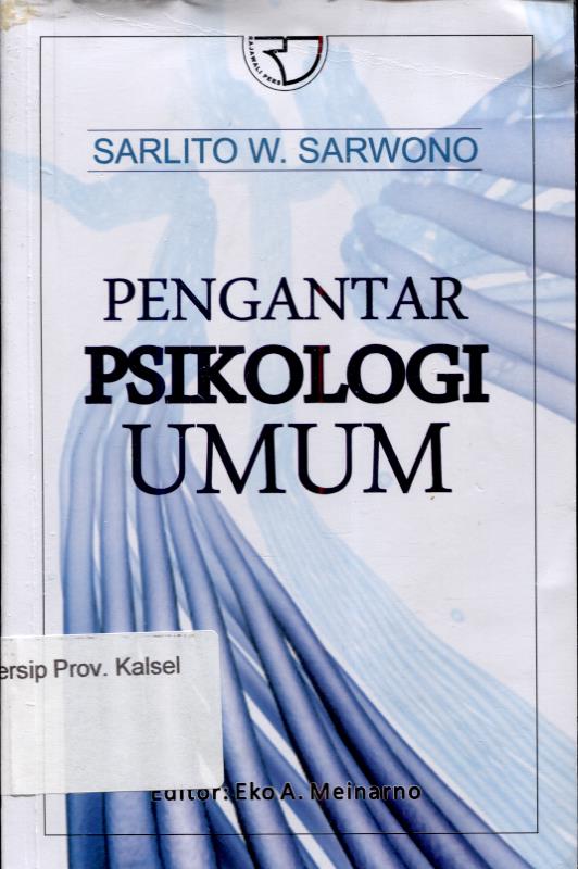 Cover Pengantar psikologi Umum / Sarlito Wirawan Sarwono