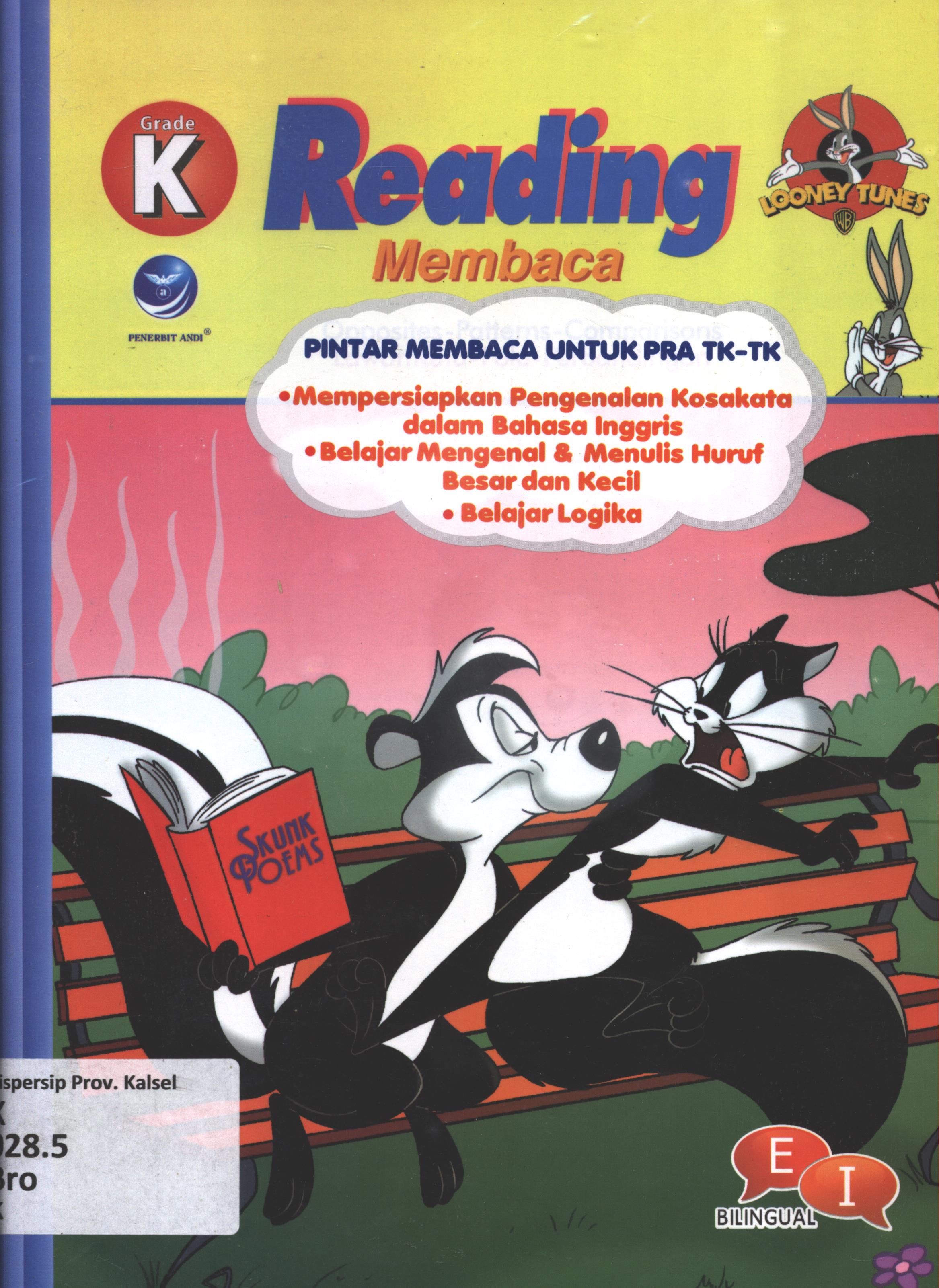 Cover Kindergarten Reading (Membaca) / Warner Bros ; penerjemah, Ariata