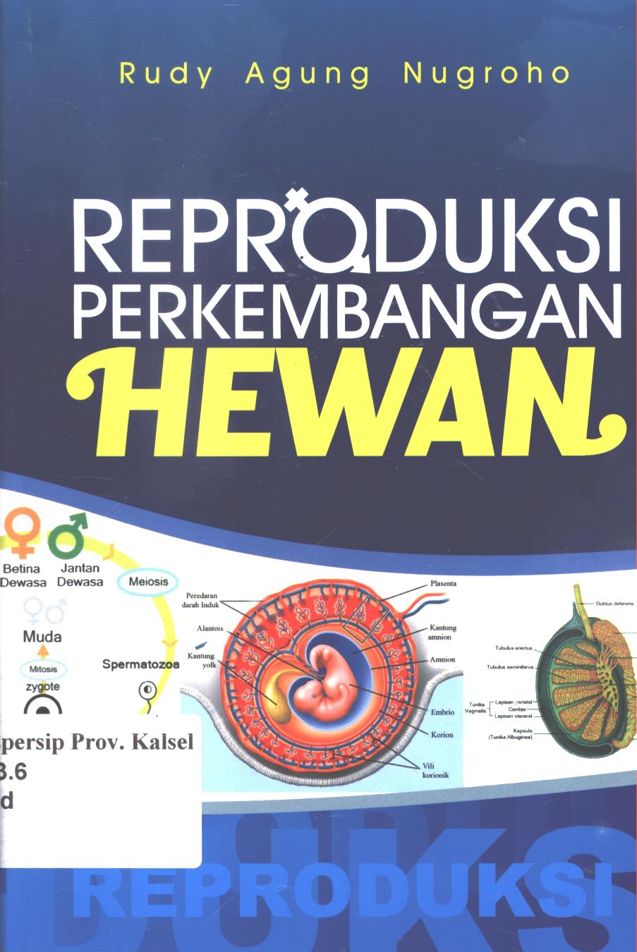 Cover Reproduksi perkembangan  hewan / Rudy Agung Nugroho