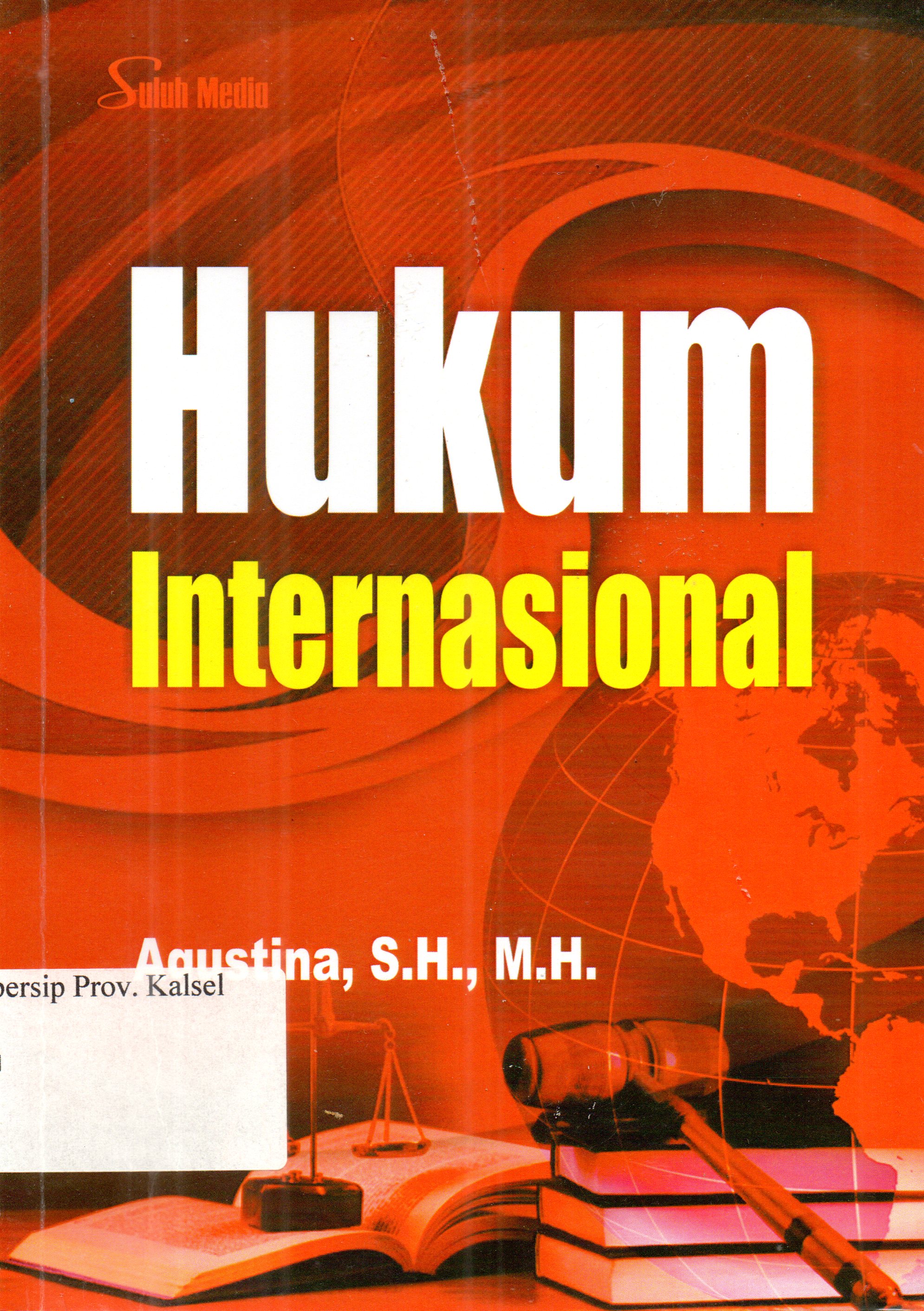 Cover Hukum internasional / Agustina, S.H., M.H.;