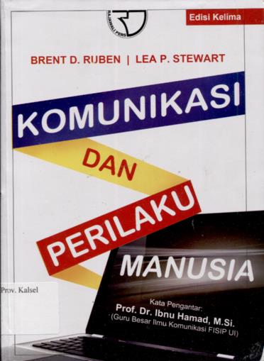 Cover komunikasi dan perilaku manusia / Ruben Brent D