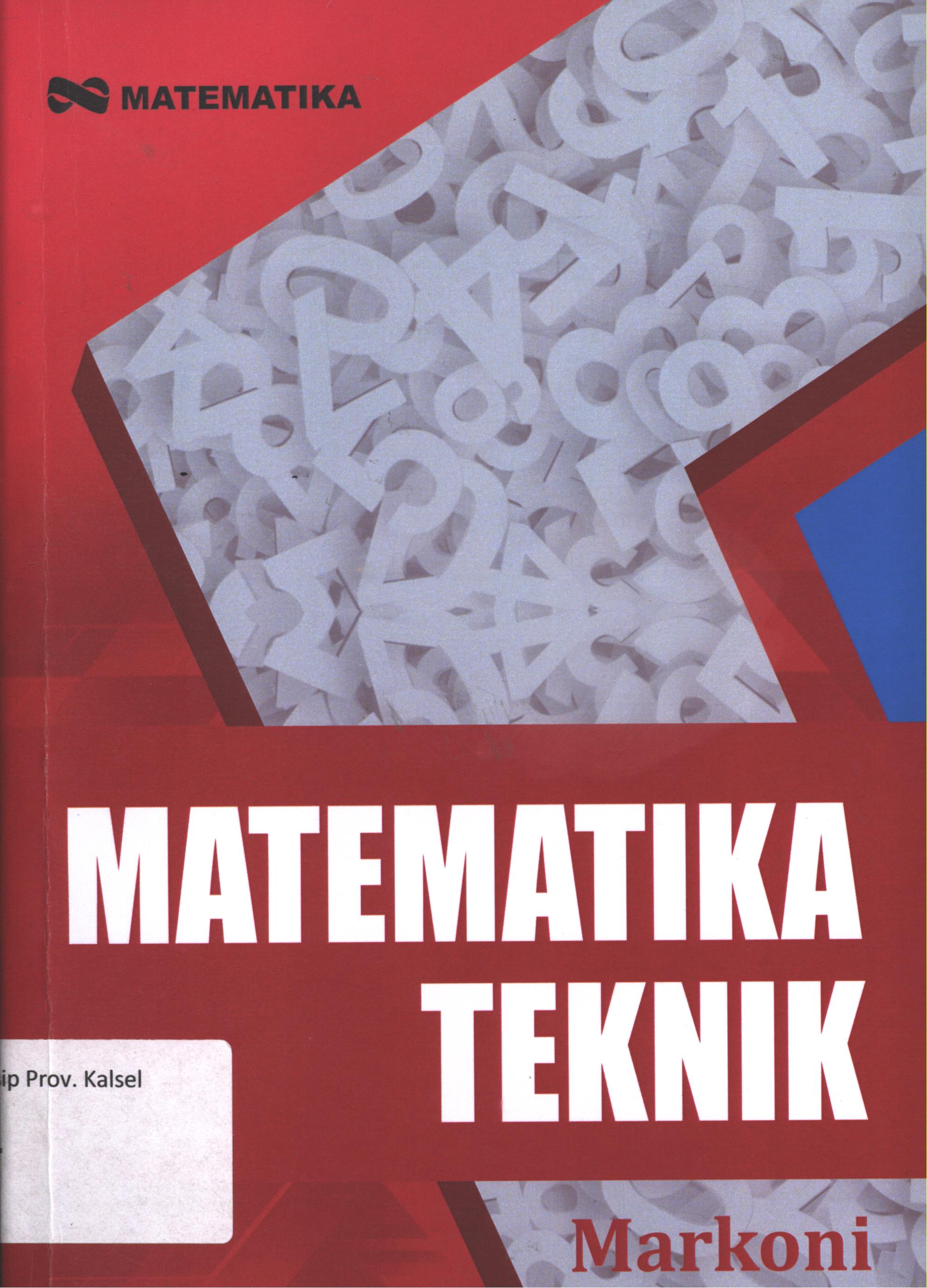 Cover Matematika teknik / Markoni