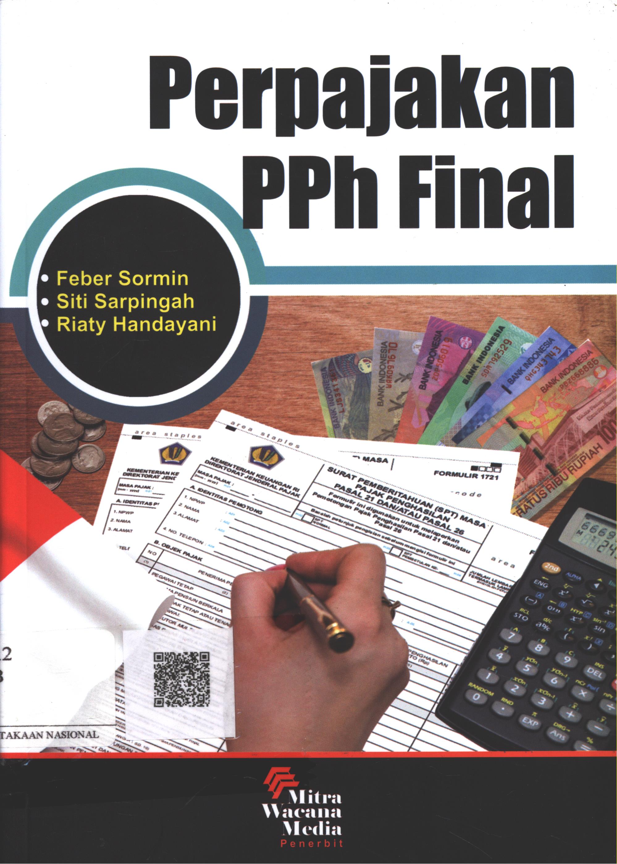 Cover Perpajakan PPh Final / Feber Sormin, Siti Sarpingah, SE. M.Ak., Riaty Handayani, SE. M.Ak.