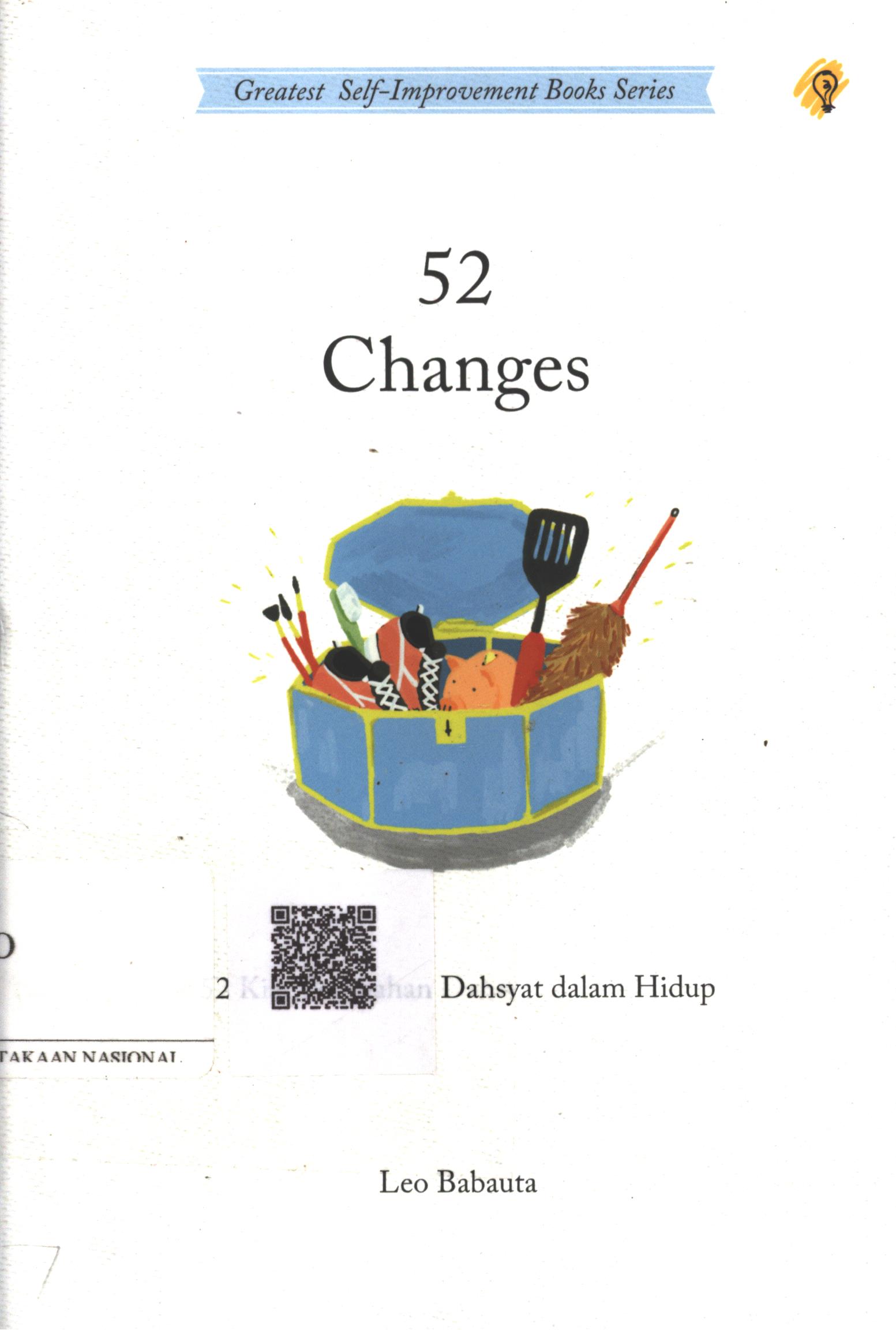Cover 52 Changes :  52 kiat perubahan dahsyat dalam hidup / Leo Babauta; Penerjemah : Sushela M. Nur; Penyunting : Zulkarnaen Ishak