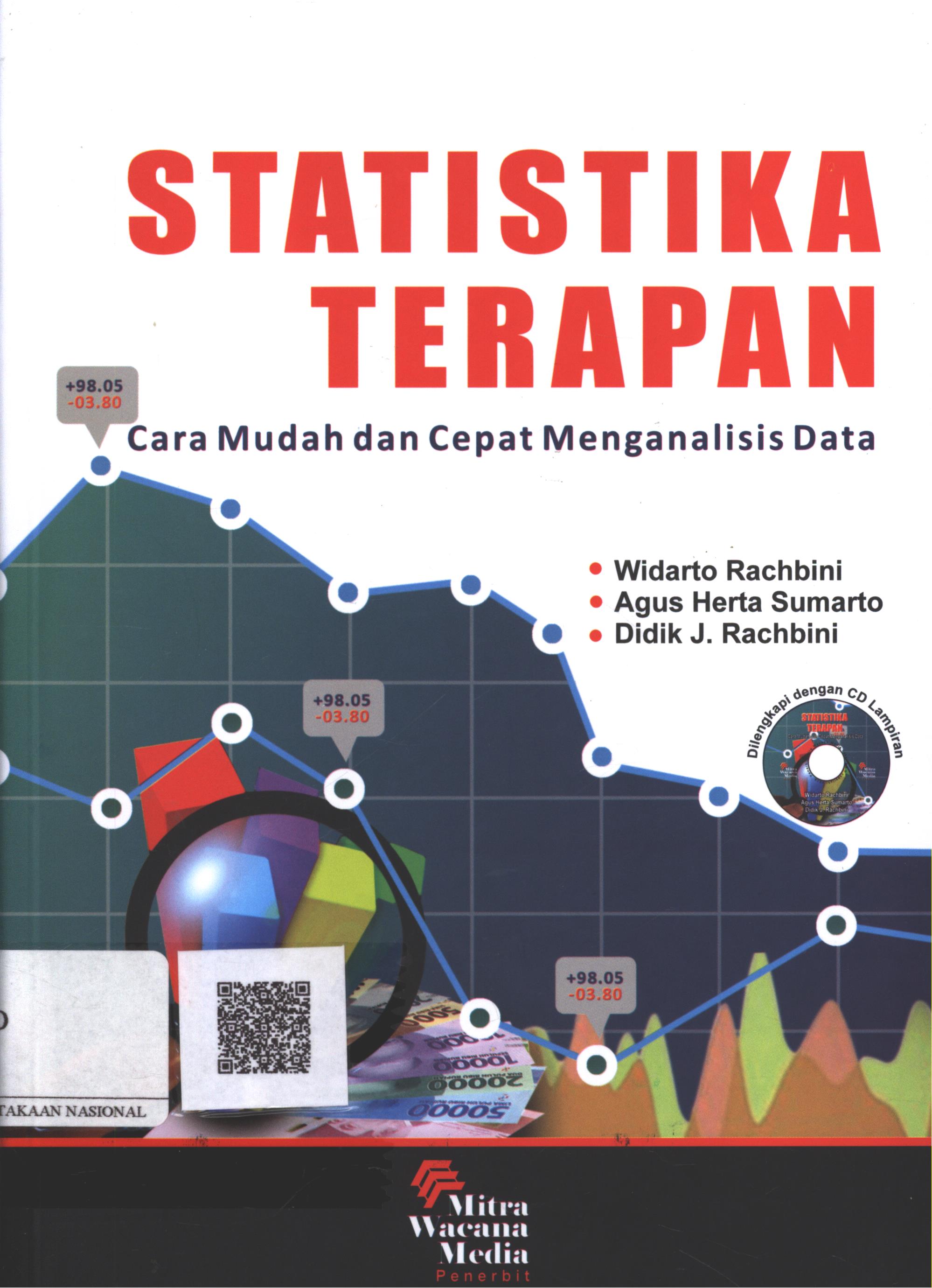 Cover Statistika Terapan :  cara mudah dan cepat menganalisis data / Widarto Rachbini, Agus Herta Sumarto, Didik J. Rachbini