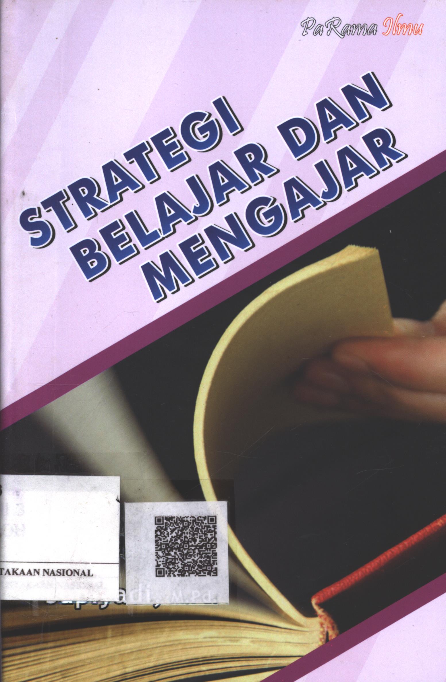 Cover Strategi belajar dan mengajar / Supriyadi, M.Pd.