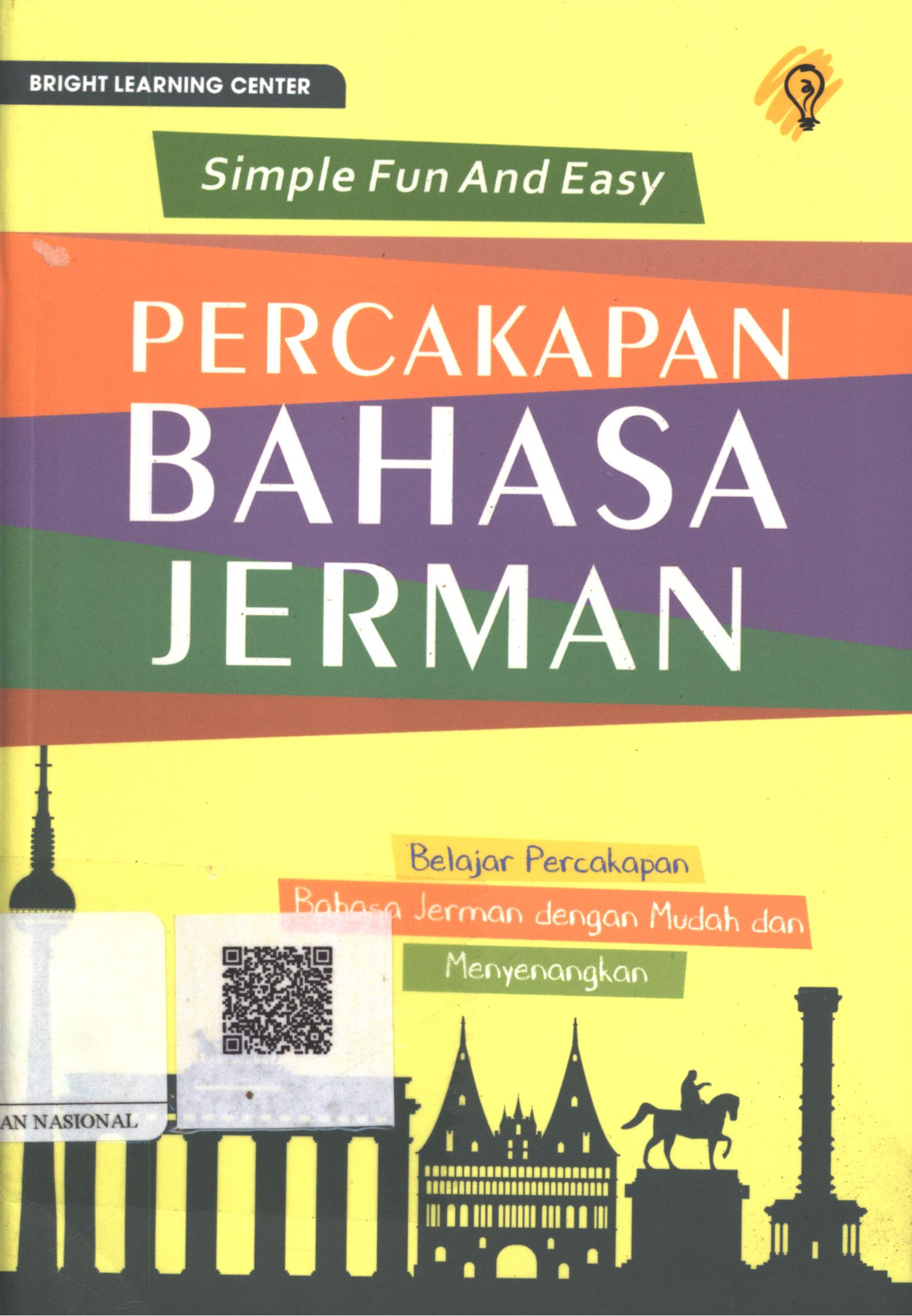 Cover Simple Fun and Easy Percakapan Bahasa Jerman / Editor : Puput Alvia ; Penanggungjawab : Bright Learning Center