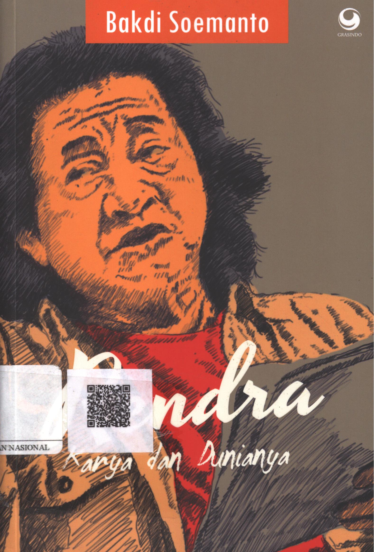 Cover Rendra :  karya dan dunianya / Bakdi Soemanto ; Penyunting : Pamusuk Eneste