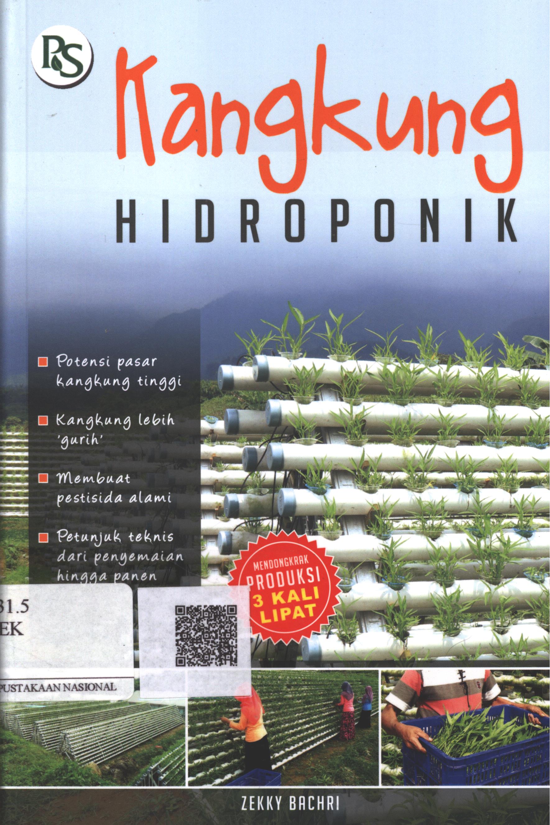 Cover Kangkung Hidroponik / Zekky Bachri; Editor : B. Prasetya W.