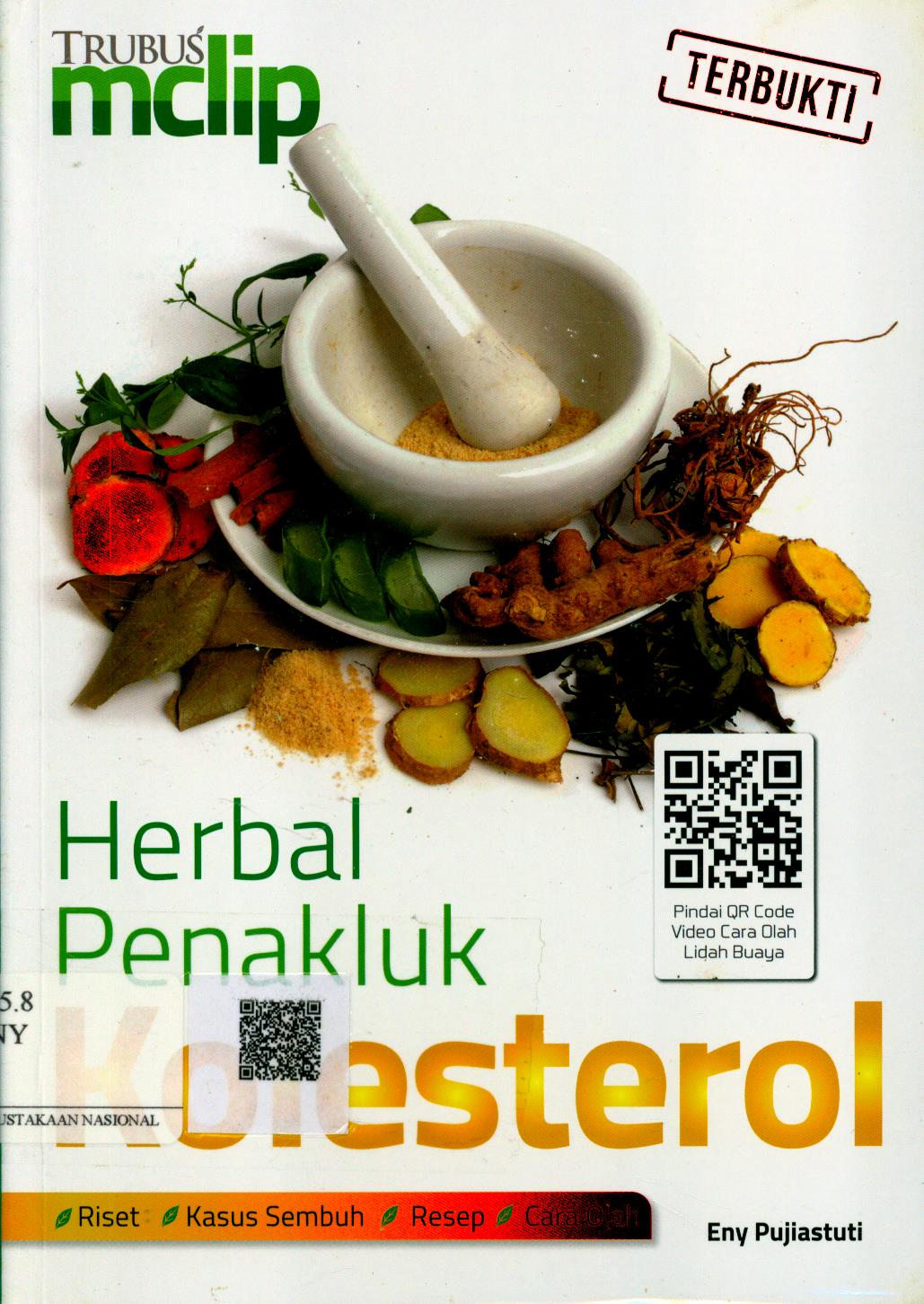 Cover Herbal Penakluk Kolesterol / Eny Pujiastuti ; Penyunting : Rosy Nur Apriyanti
