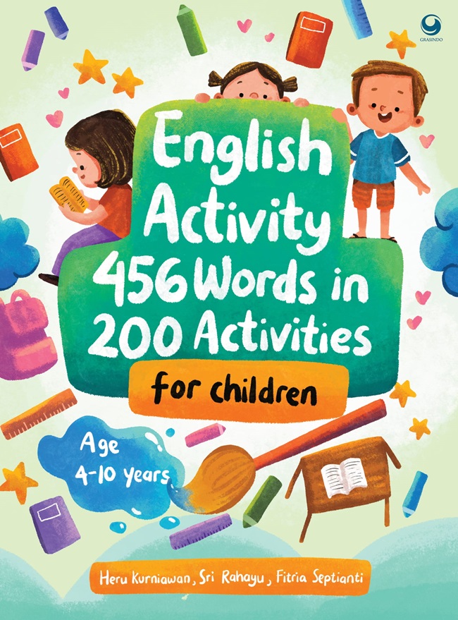 Cover English Activity 456 Words in 200 Activities For Children / Heri Kurniawan