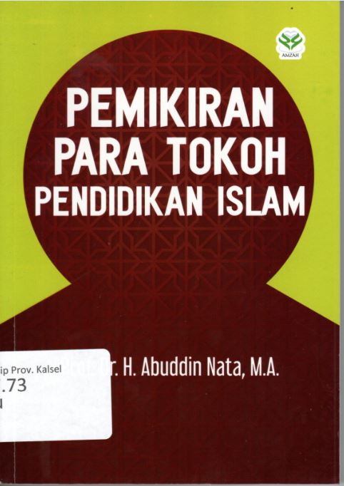Cover Pemikiran Para Tokoh Pendidikan Islam / Abuddin Nata